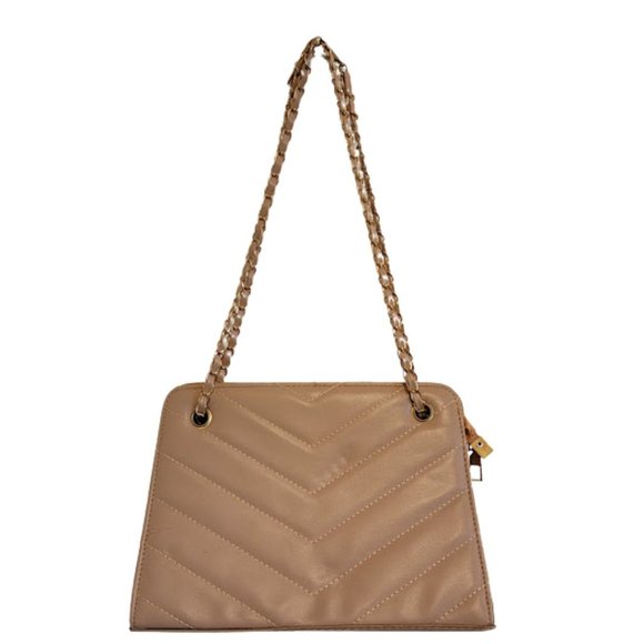 Quilted Pattern Chain Square Bag - Picture 1 of 1